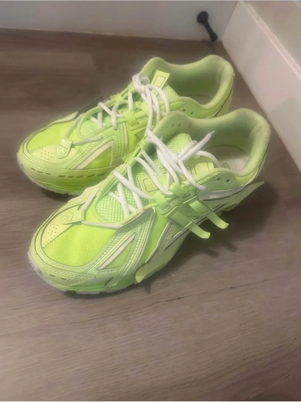 New Balance Neon Yellow-Green Athletic Sneakers